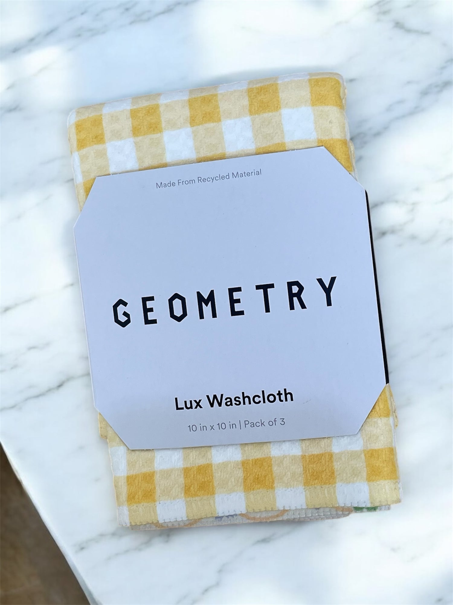 Spring Morning Luxe Wash Cloth Geometry