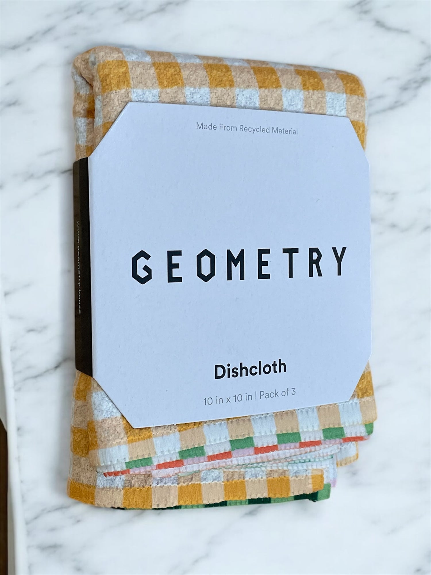 Spring Plaid Dish Cloth Geometry