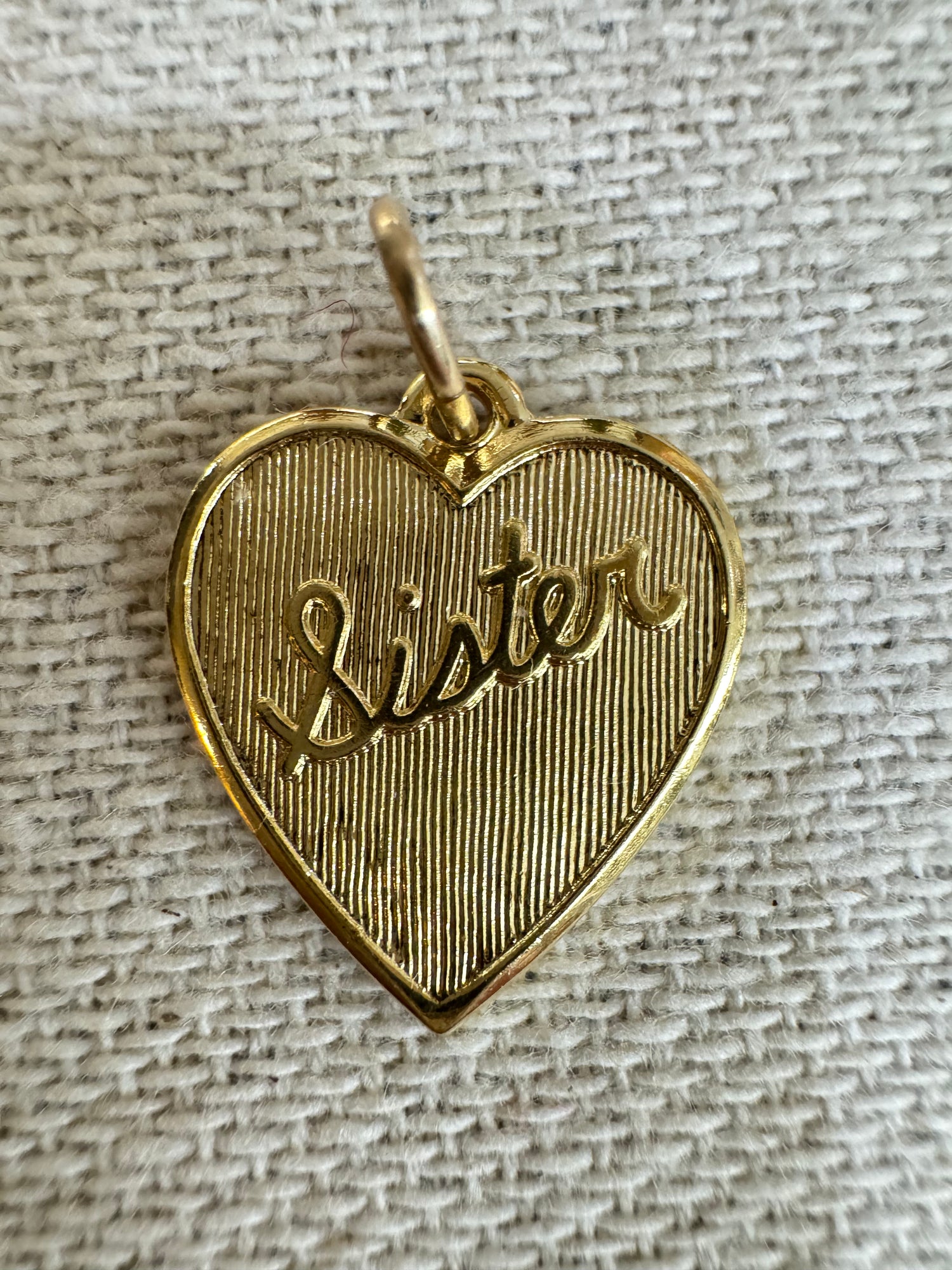 Sister Heart Charm