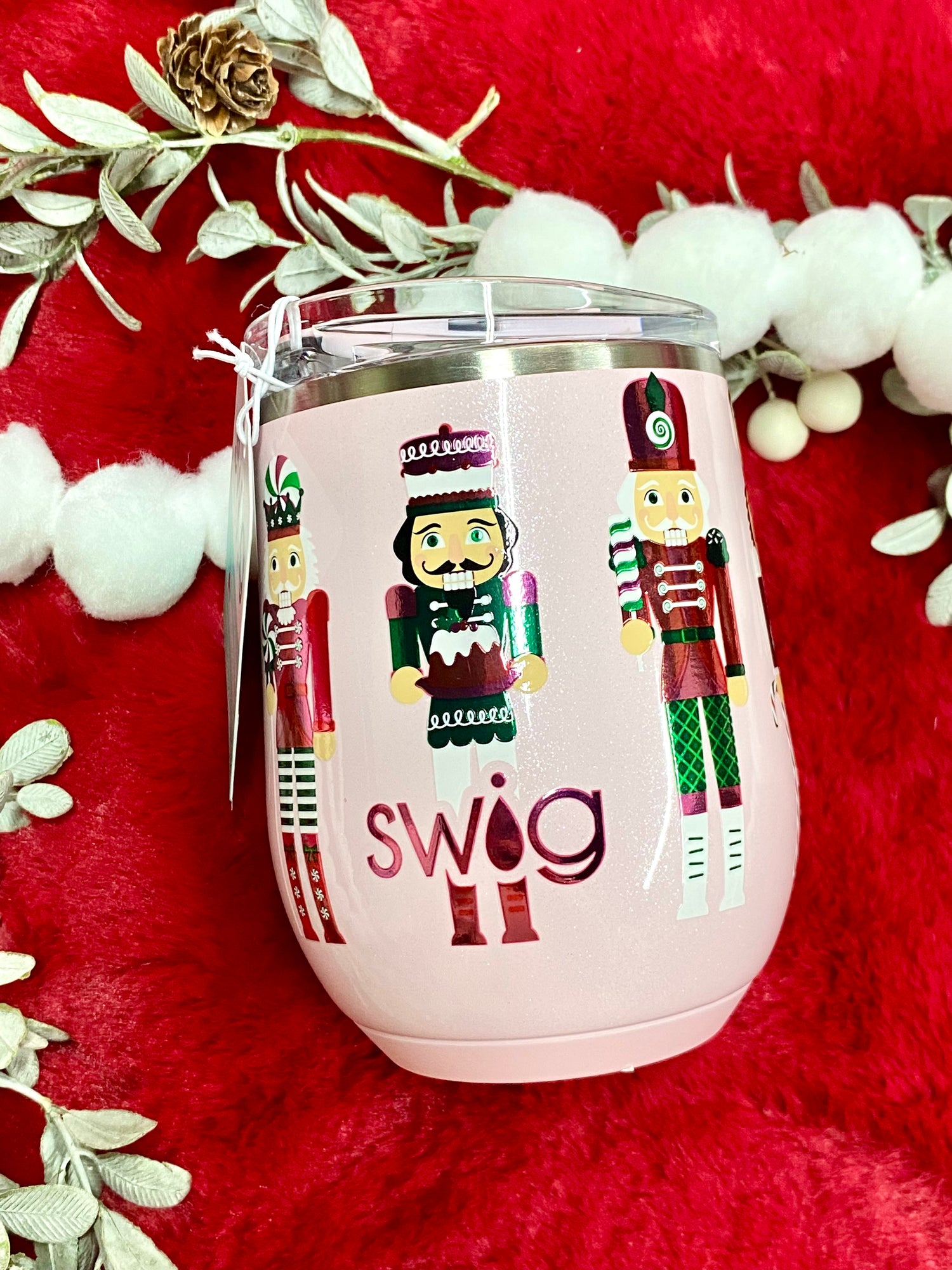 Sugar Plum Soldiers Stemless Wine Cup 12oz