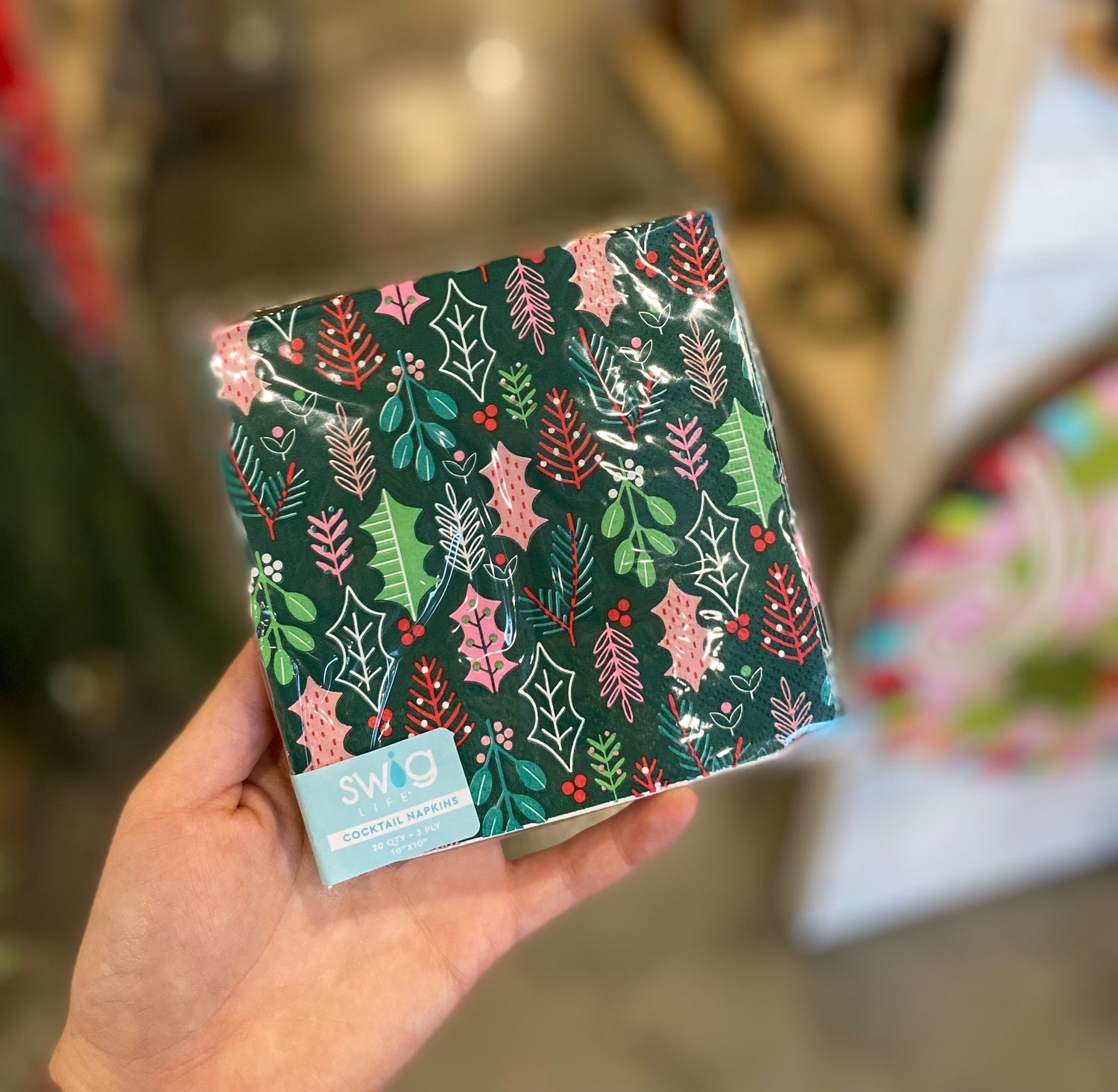 Merry Mistletoe Cocktail Napkins