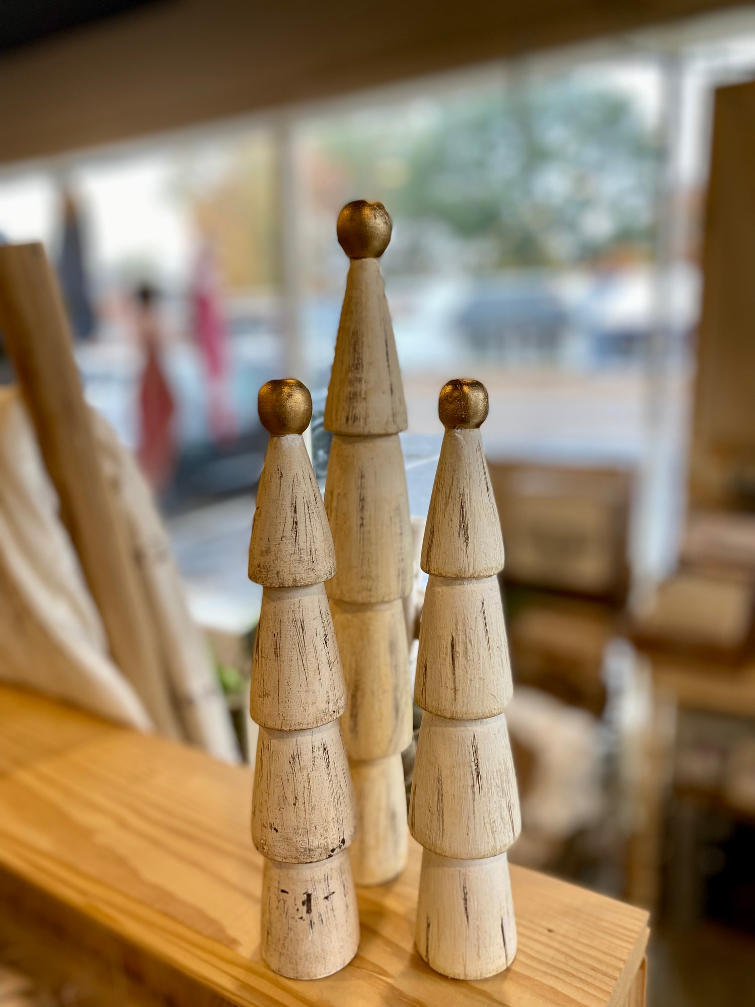 Wooden Trees Distressed