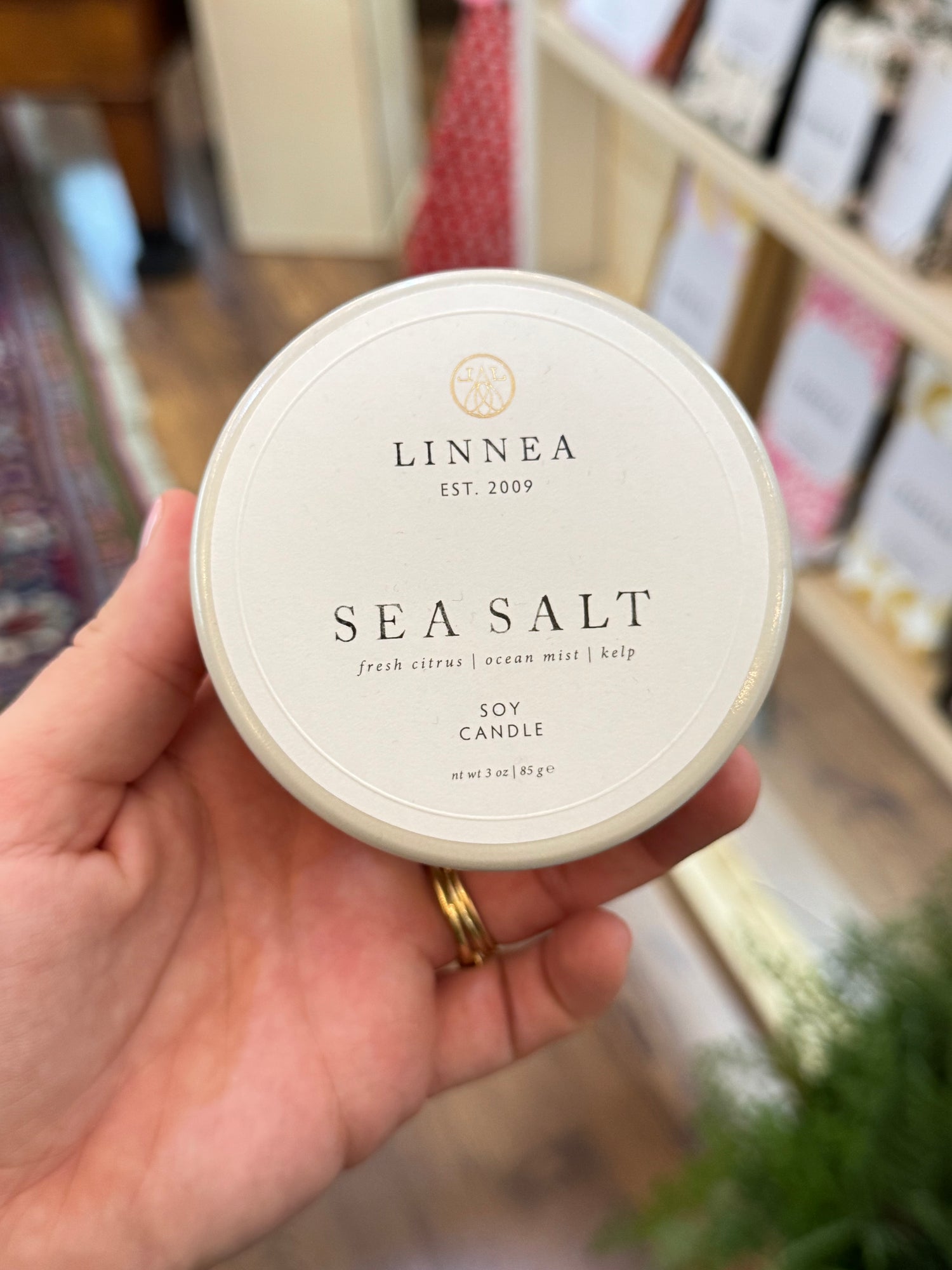 Linnea Candle Sea Salt Petite 2-Wick