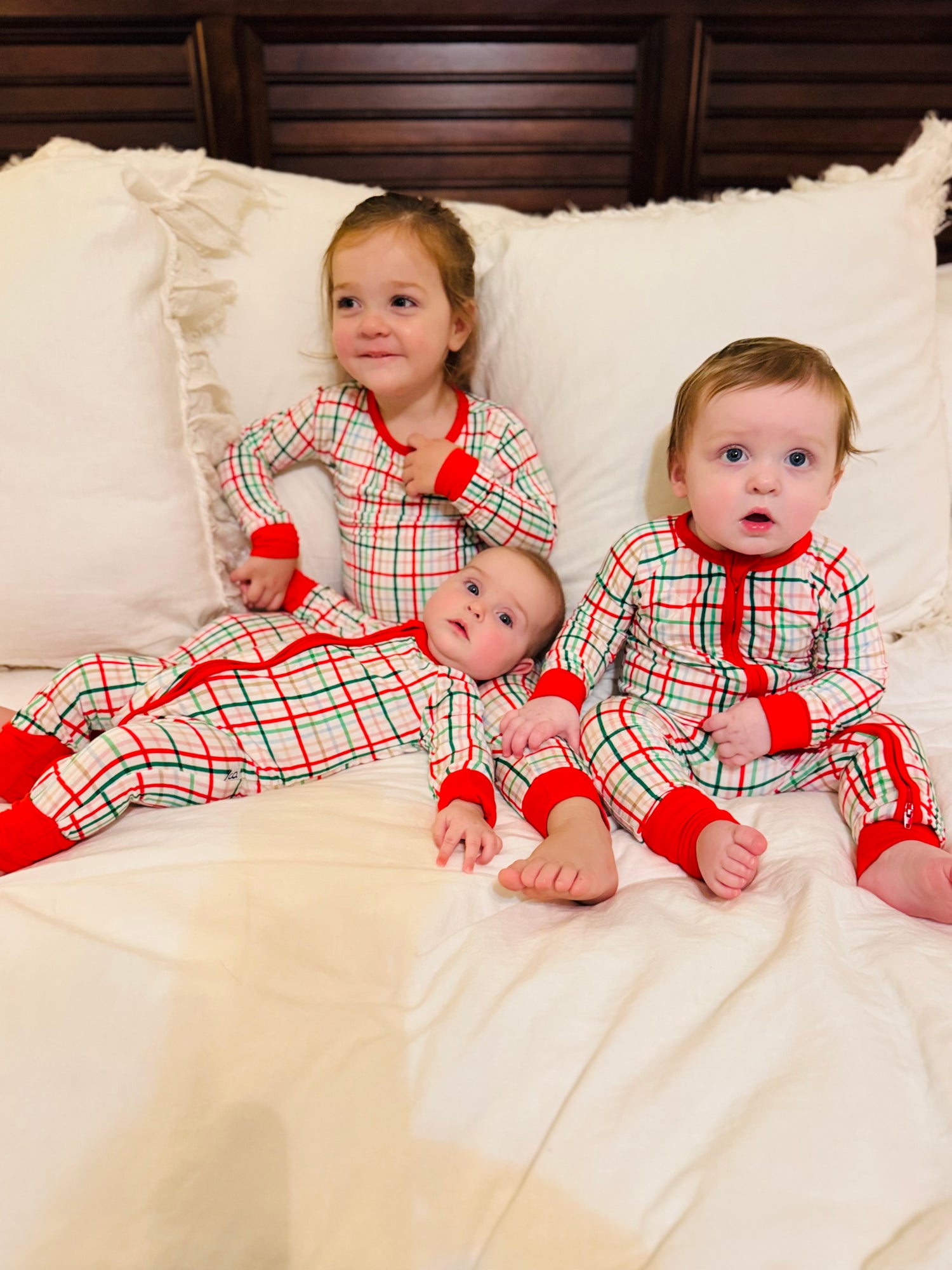 Festive Plaid Convertible Sleeper