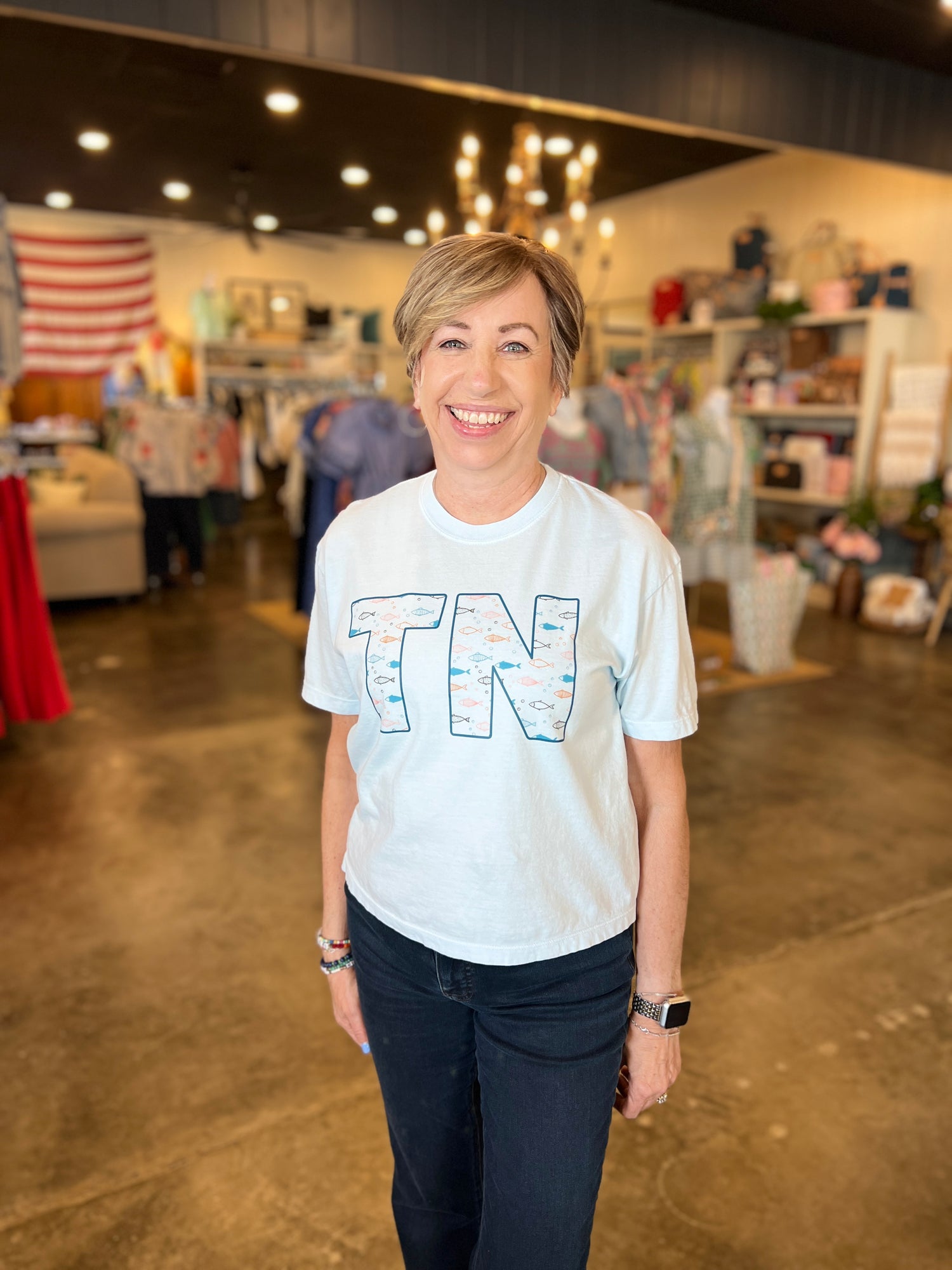 Tennessee Fishies Midi Tee