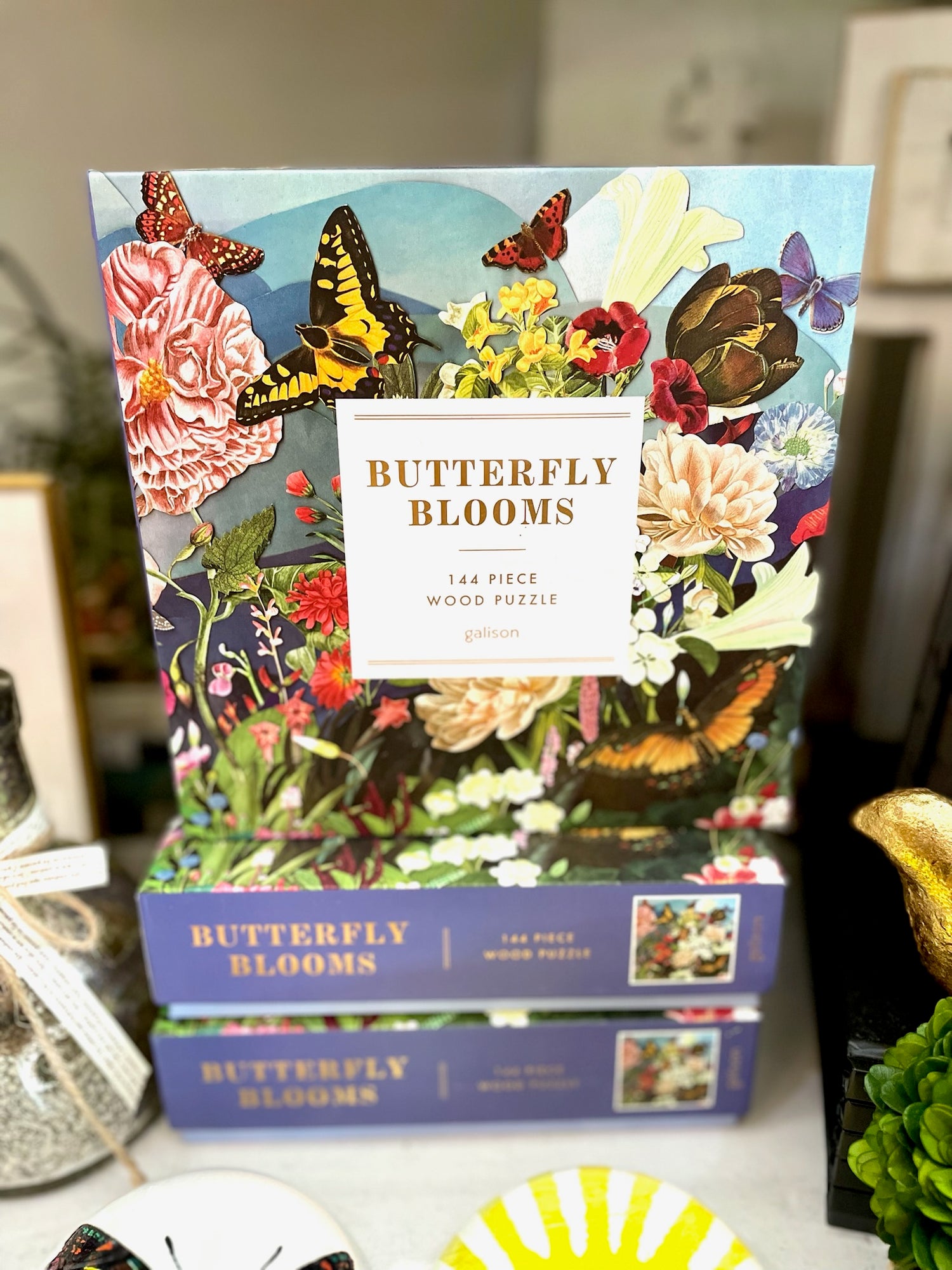 Butterfly Blooms Wood Puzzle