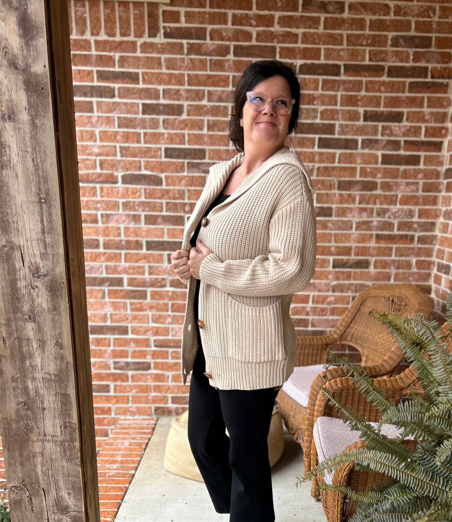 Cozy Up Cardigan Almond