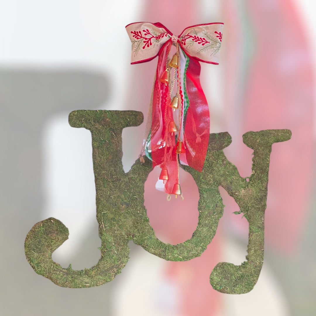 Moss JOY Door Hanger