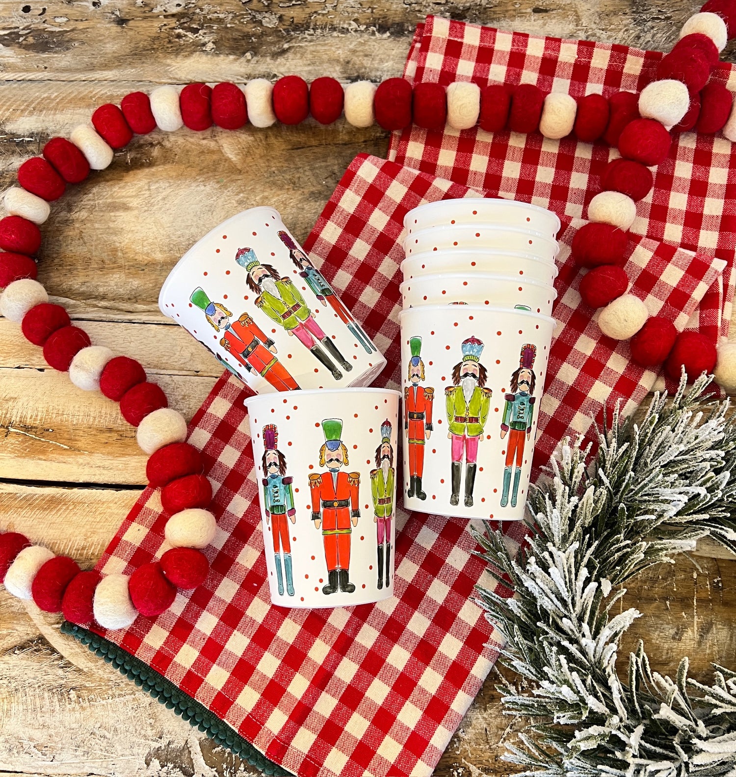 Nutcracker Reusable Party Cups