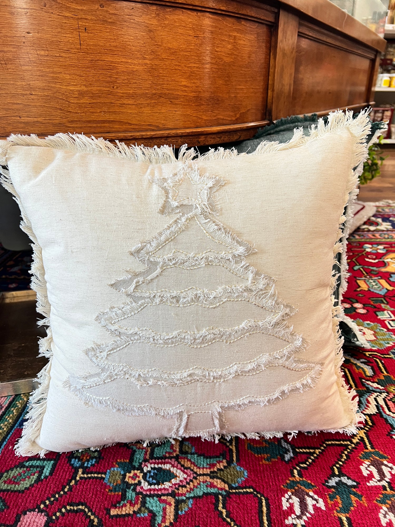 Linen Holiday Pillow