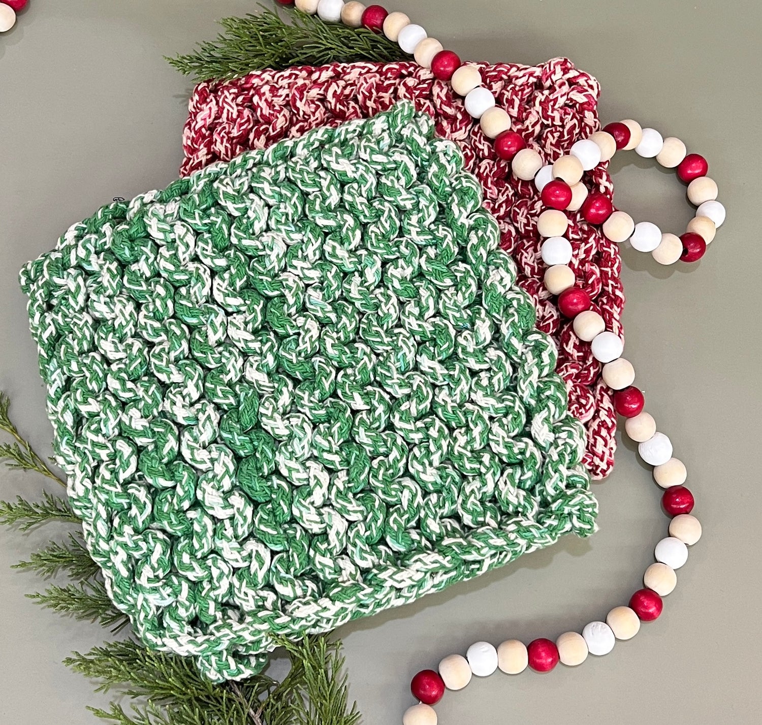 Crocheted Pot Holder Holiday