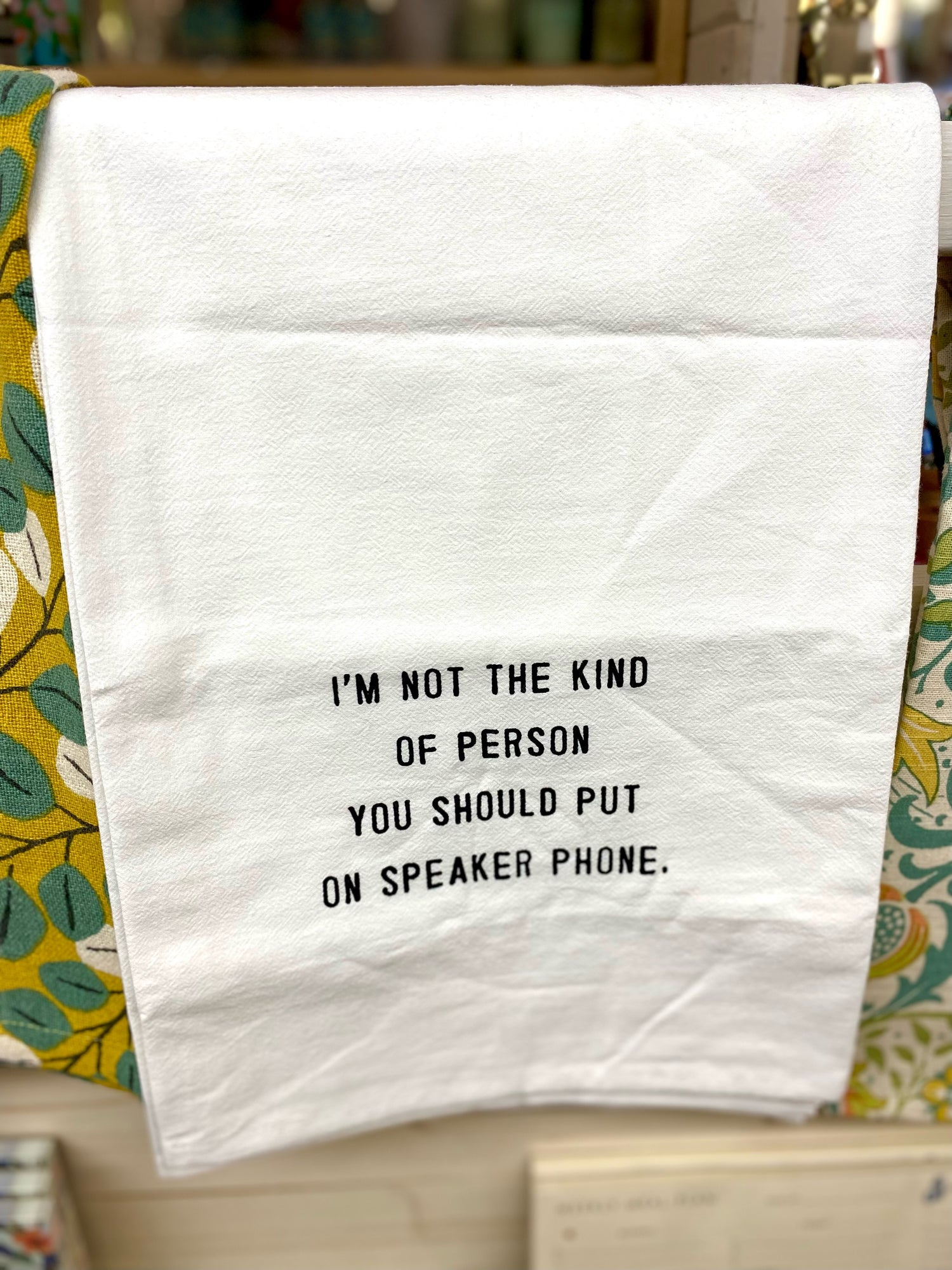 Tea Towel Speaker Phone