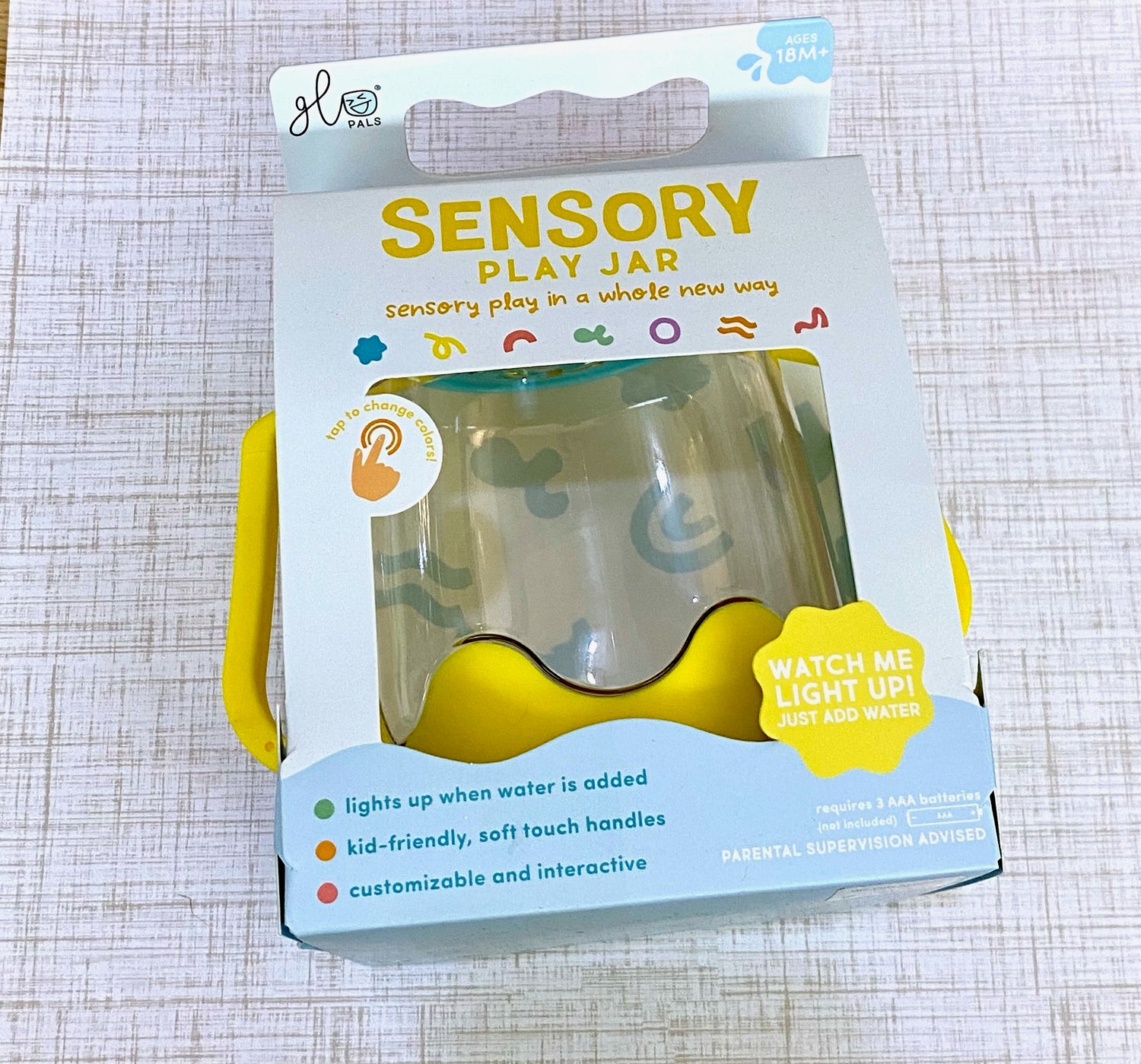 Glo Pals Sensory Jar Yellow