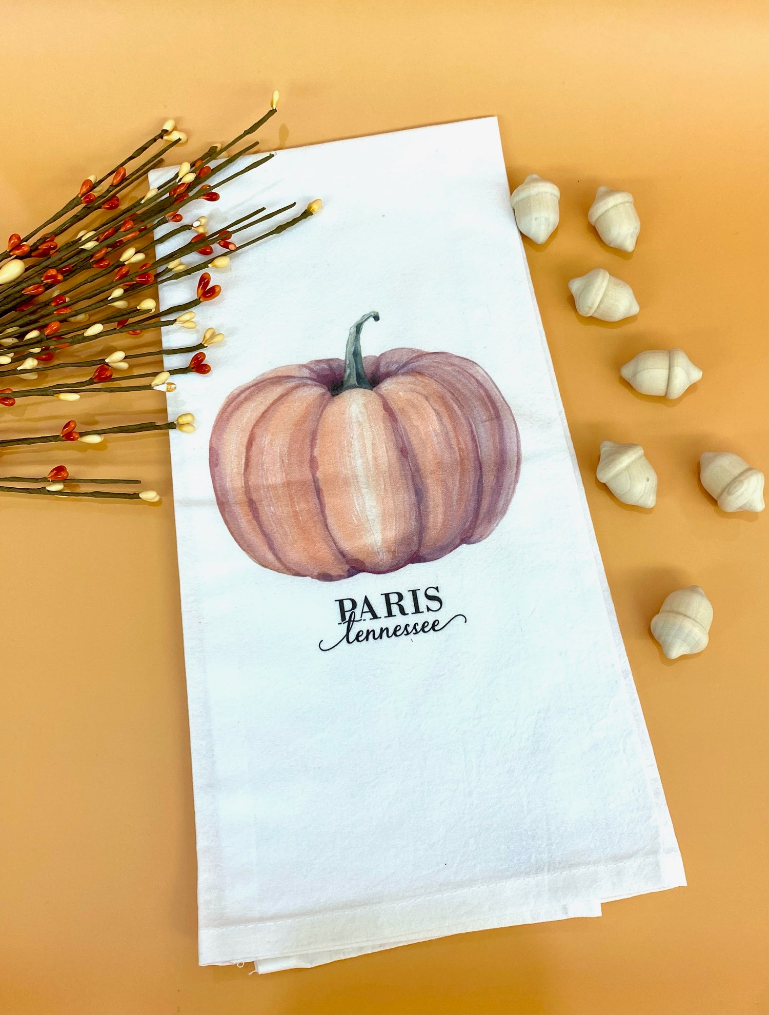 Pumpkin Tea Towel Paris, Tennessee