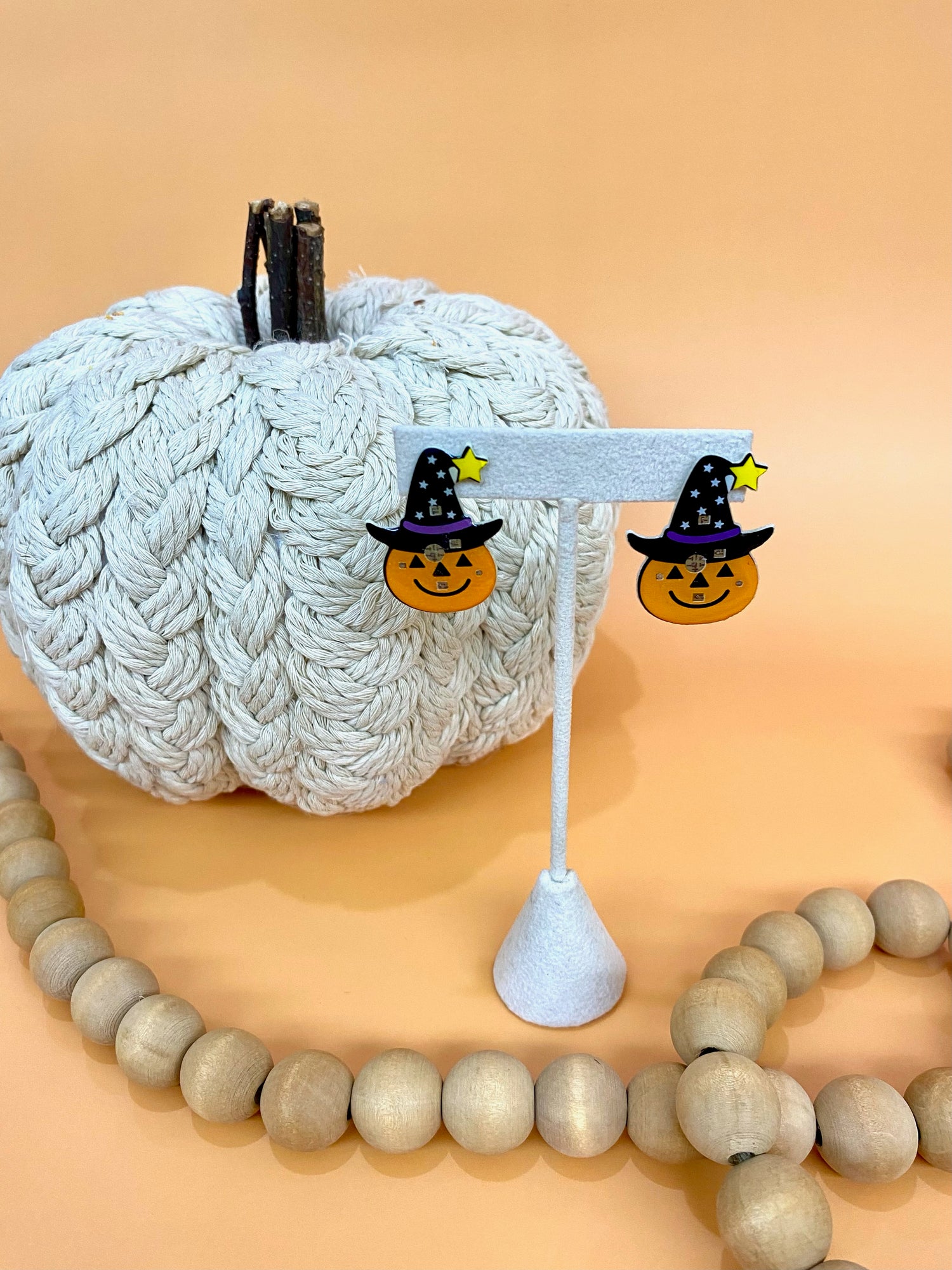 Pumpkin Light Up Earring