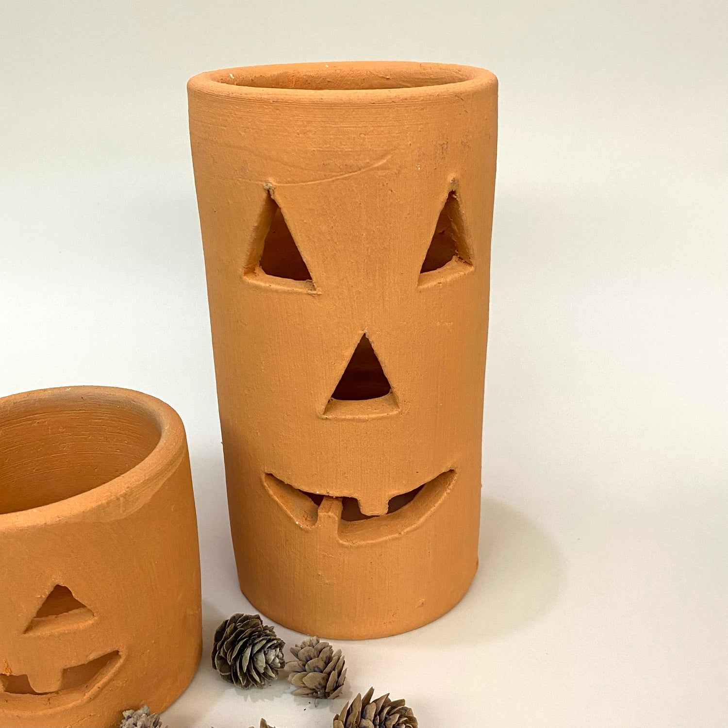 Terracotta Jack-O-Lantern