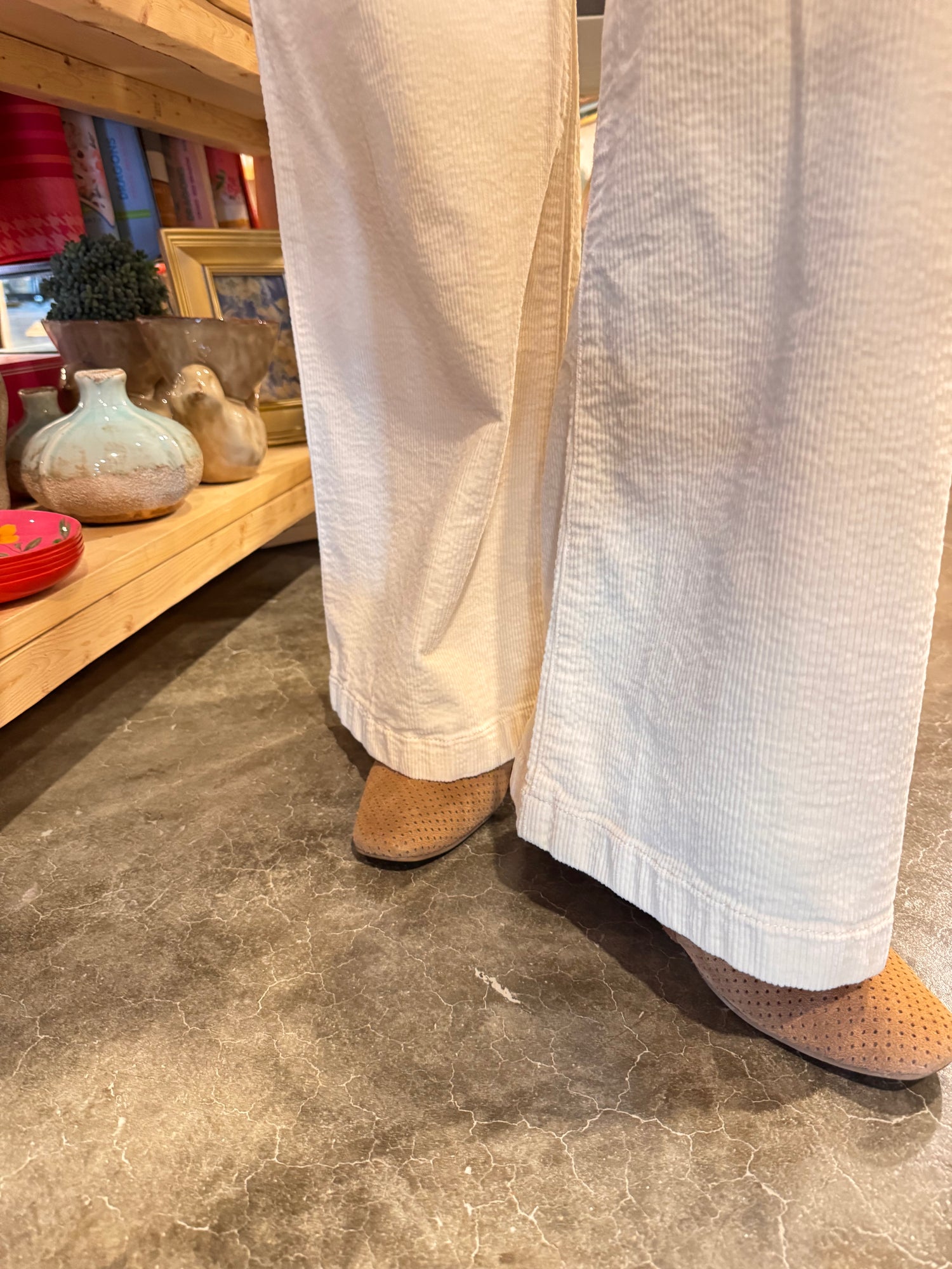Meg High Rise Wide Leg with Welt Pockets