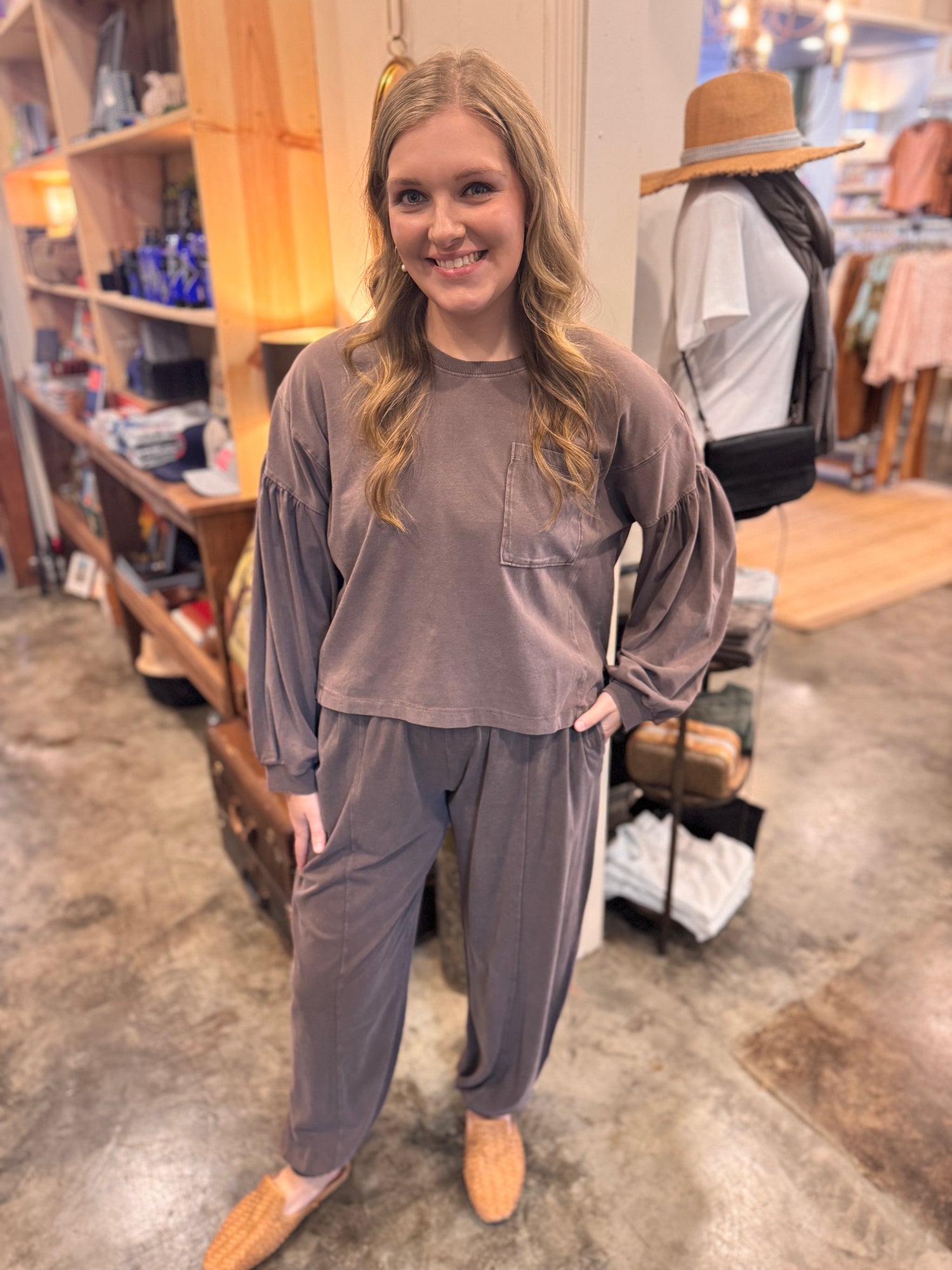 Puff Sleeve Boxy Top