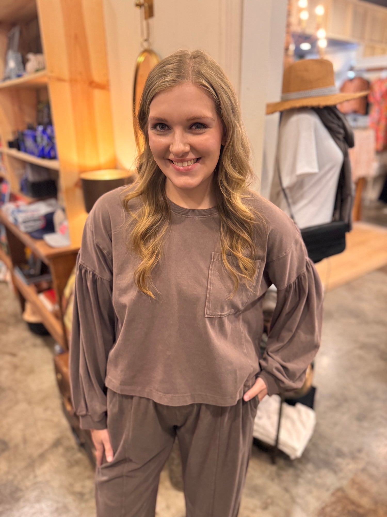 Puff Sleeve Boxy Top