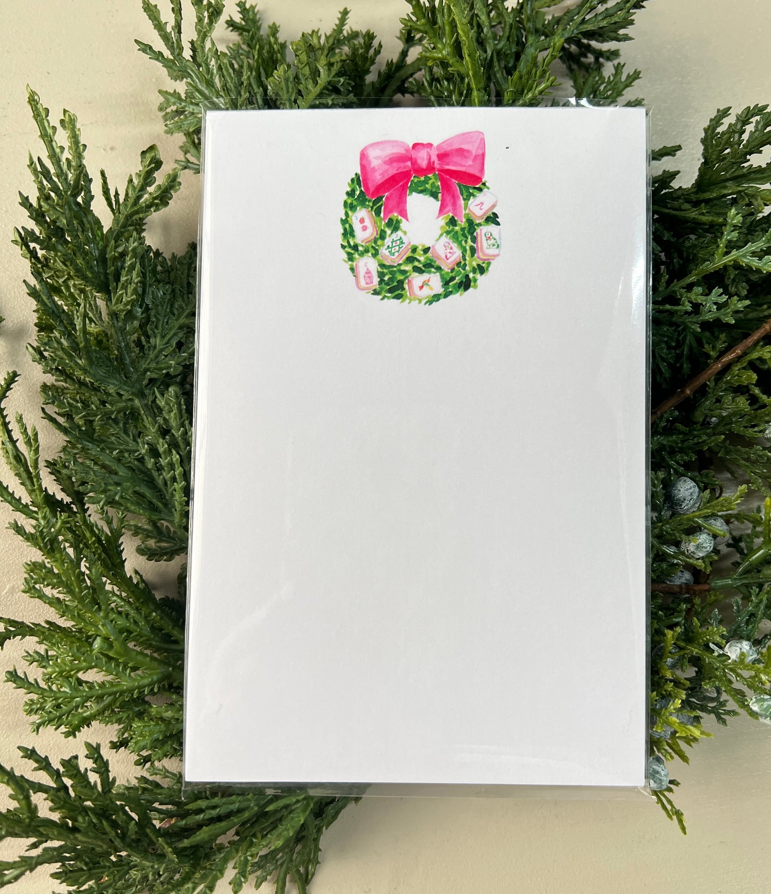 Mahjong Wreath Notepad