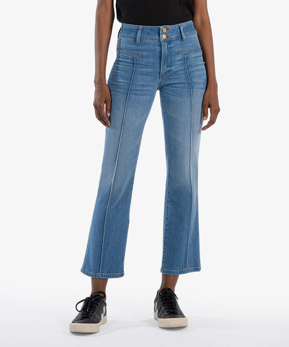 KUT Kelsey Ankle Flare in Quality Wash