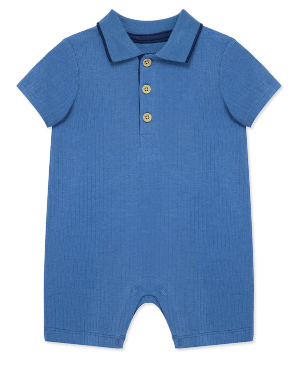 Blue Polo Romper