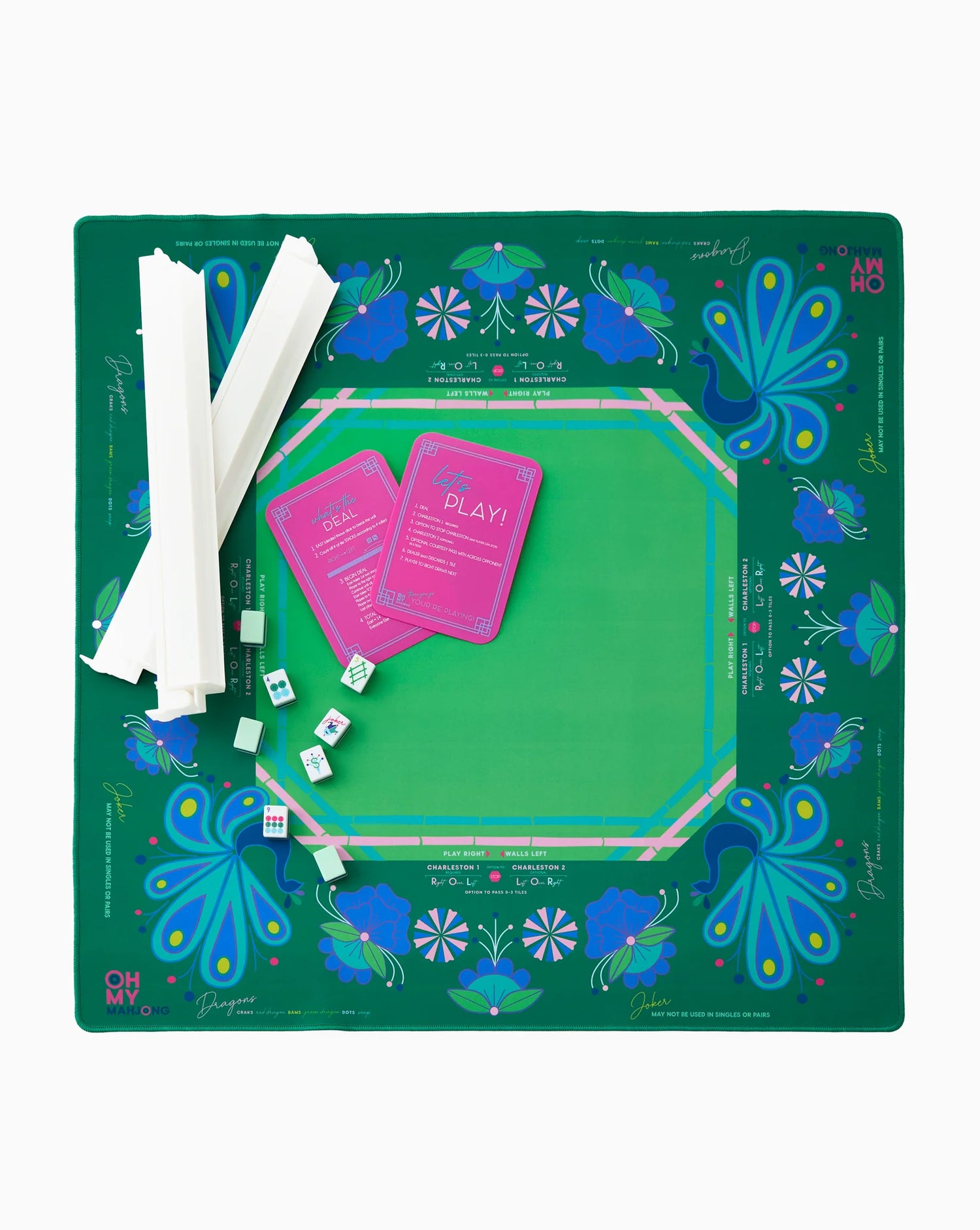 Birdie Green Mahjong Mat