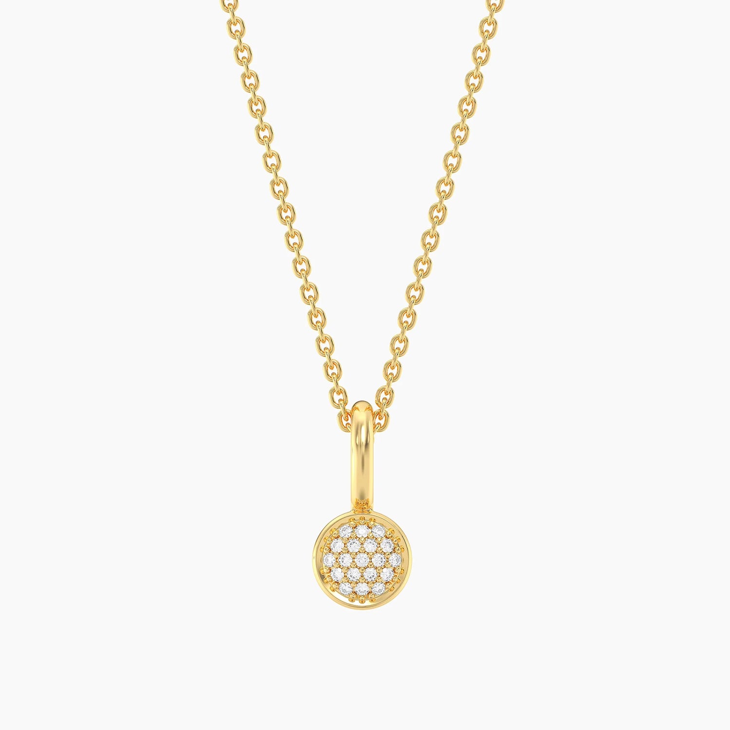 Small Circle Pendant Necklace