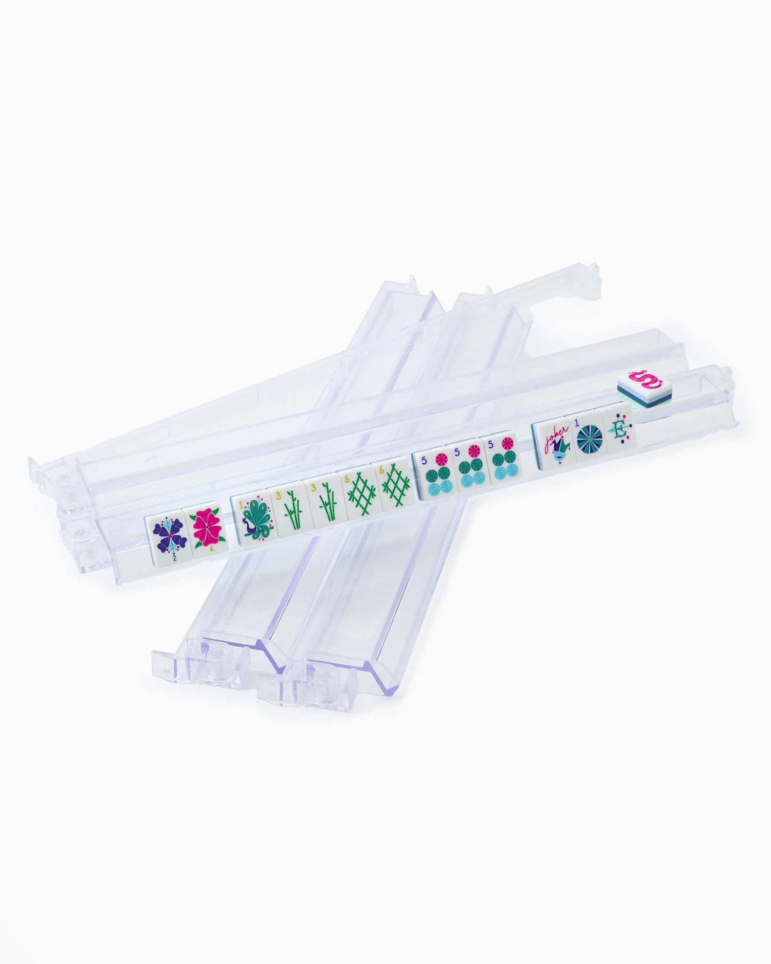 Clear Acrylic Mahjong Rack + Pusher Set
