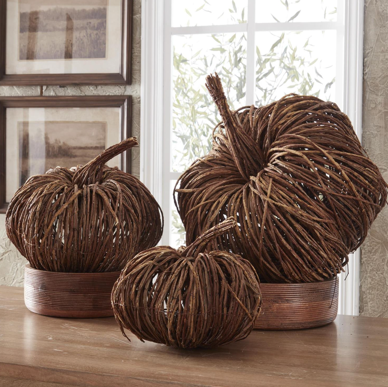 Woven Vine Pumpkin