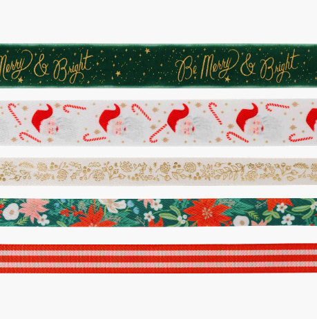 Be Merry + Bright Holiday Ribbon Set