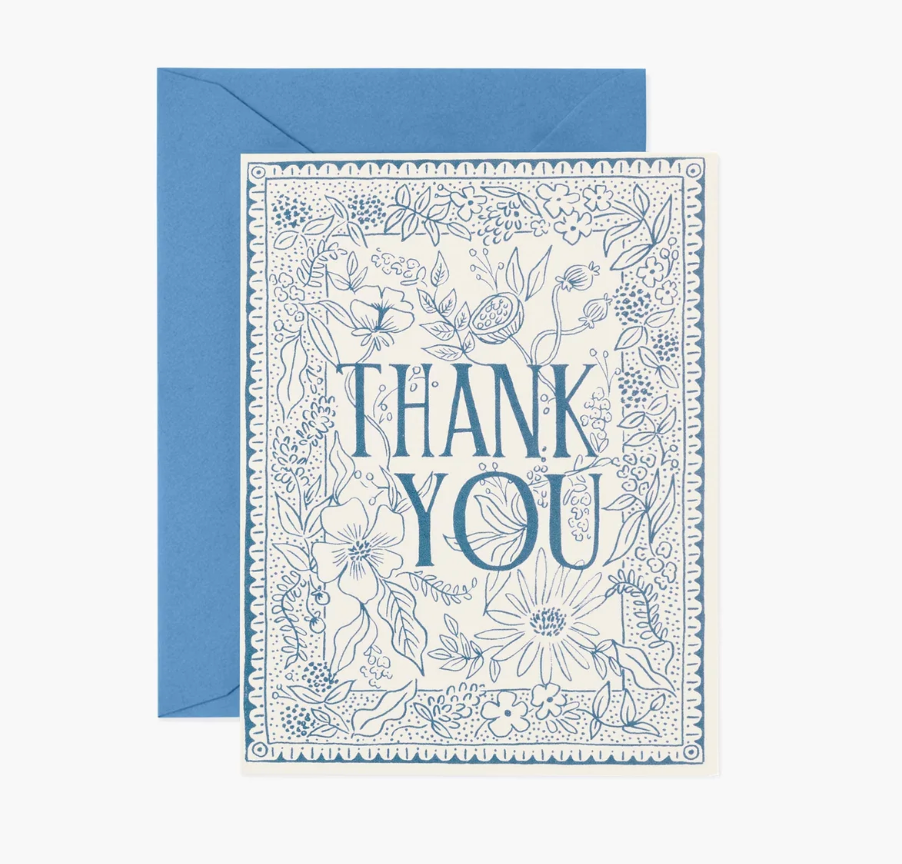Delft Thank You Card