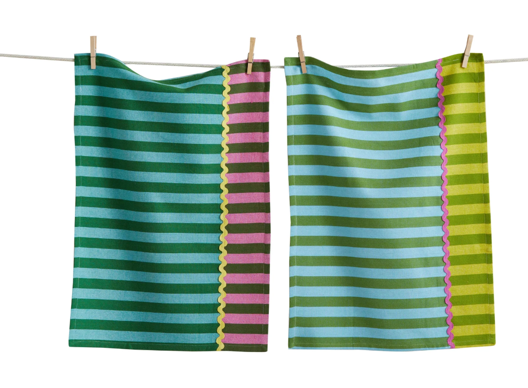 Cabana Stripe Dish Towel Set