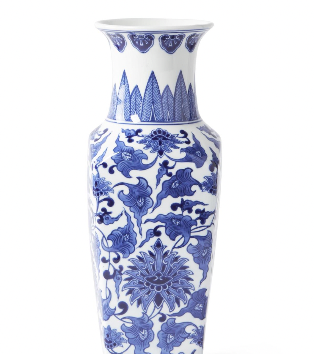 Chinoiserie Square Vase