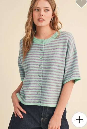 I Got Cardi Stripes Top