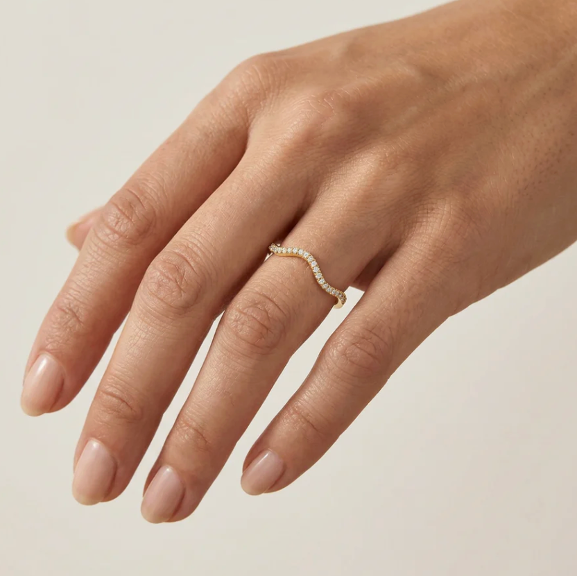 Make Waves Stackable Ring