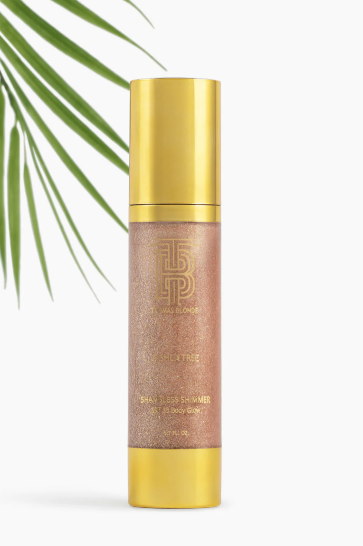 Joshua Tree : "Shameless Shimmer" Body Glow Sunscreen by Thomas Blonde