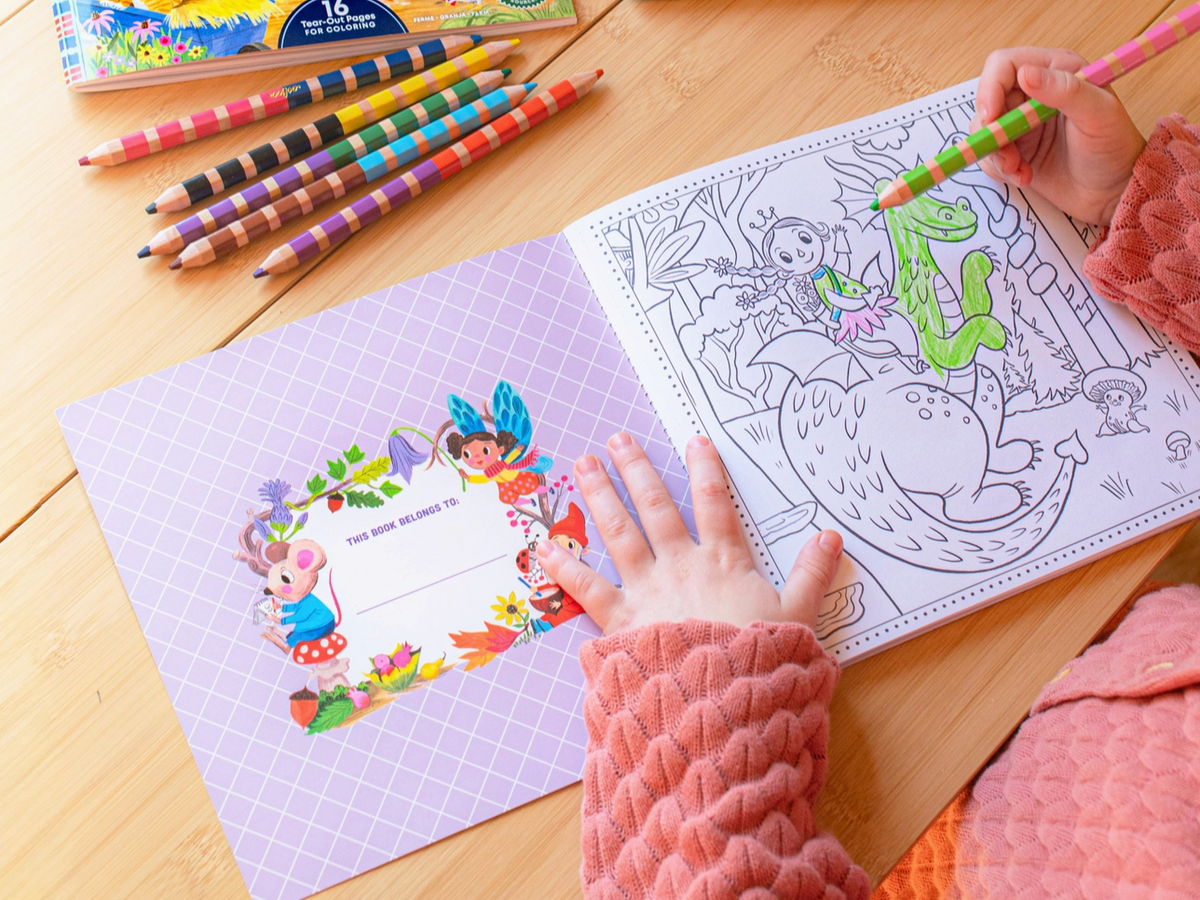 Magical Creatures Square Coloring Book