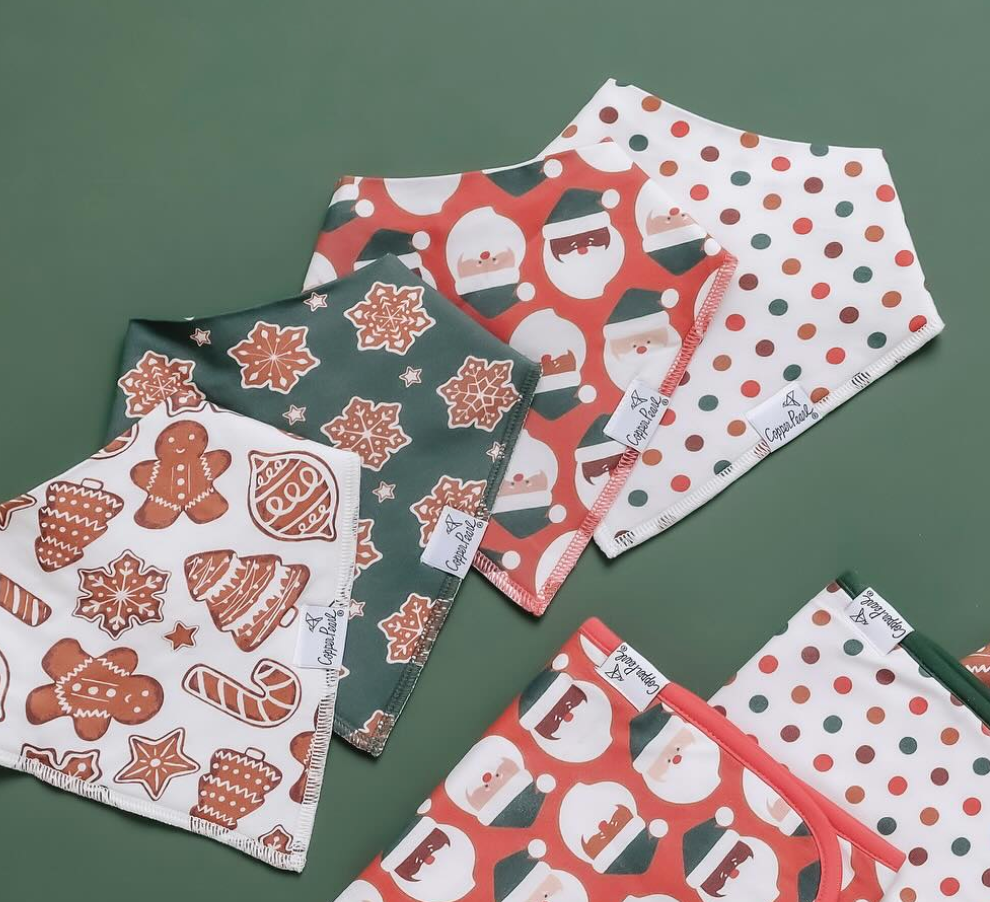 Gingerbread Bandana Bibs