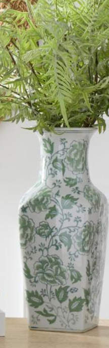 Chinoiserie Square Vase