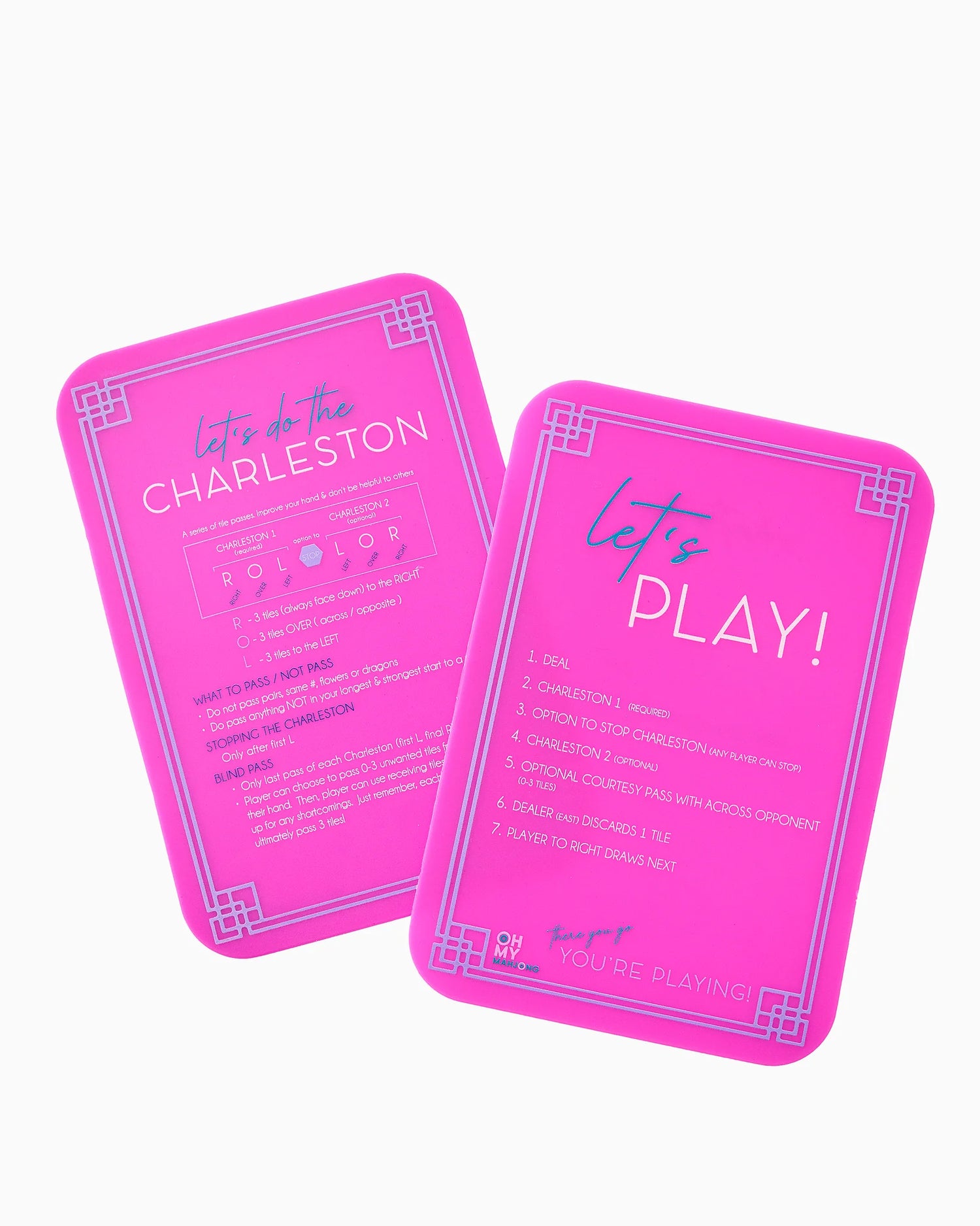 Pink Mahjong Tiles Shuffler