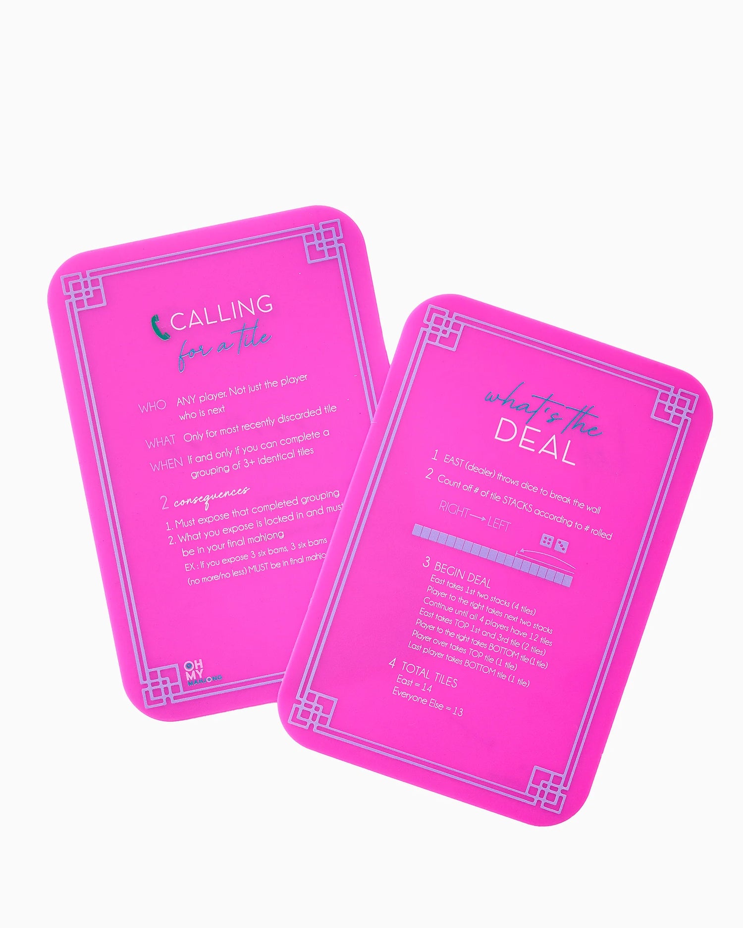 Pink Mahjong Tiles Shuffler