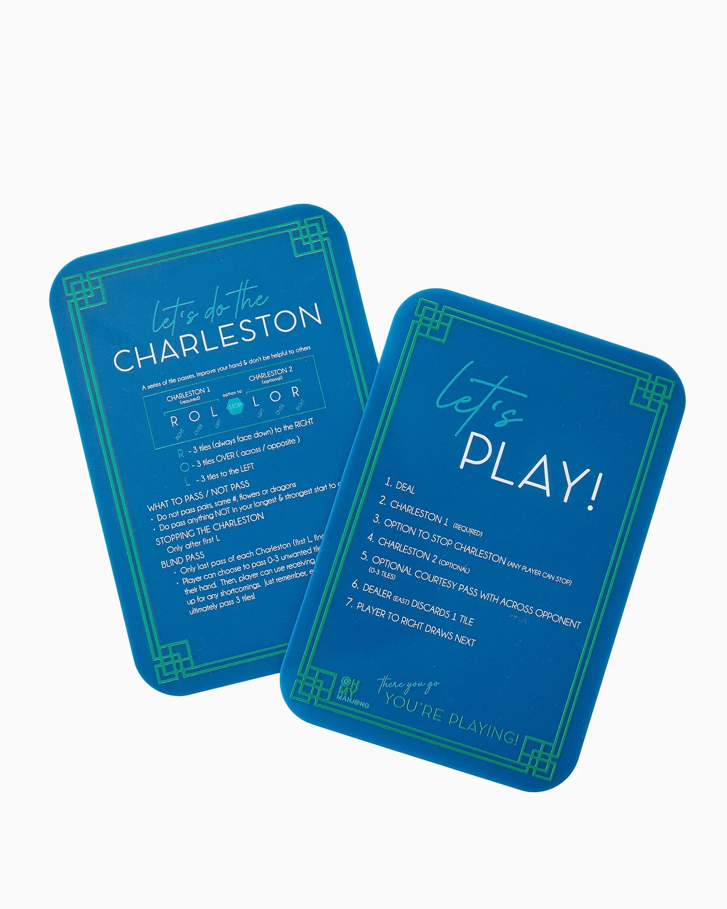 Blue Mahjong Tiles Shuffler