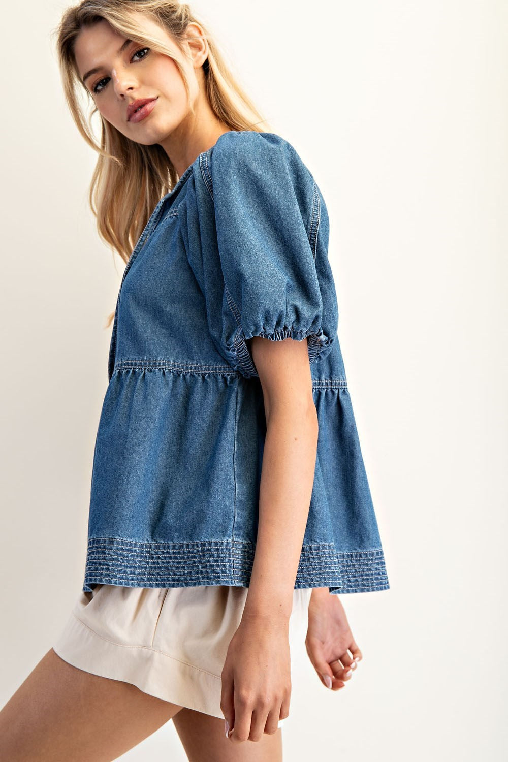 Down with Denim Top