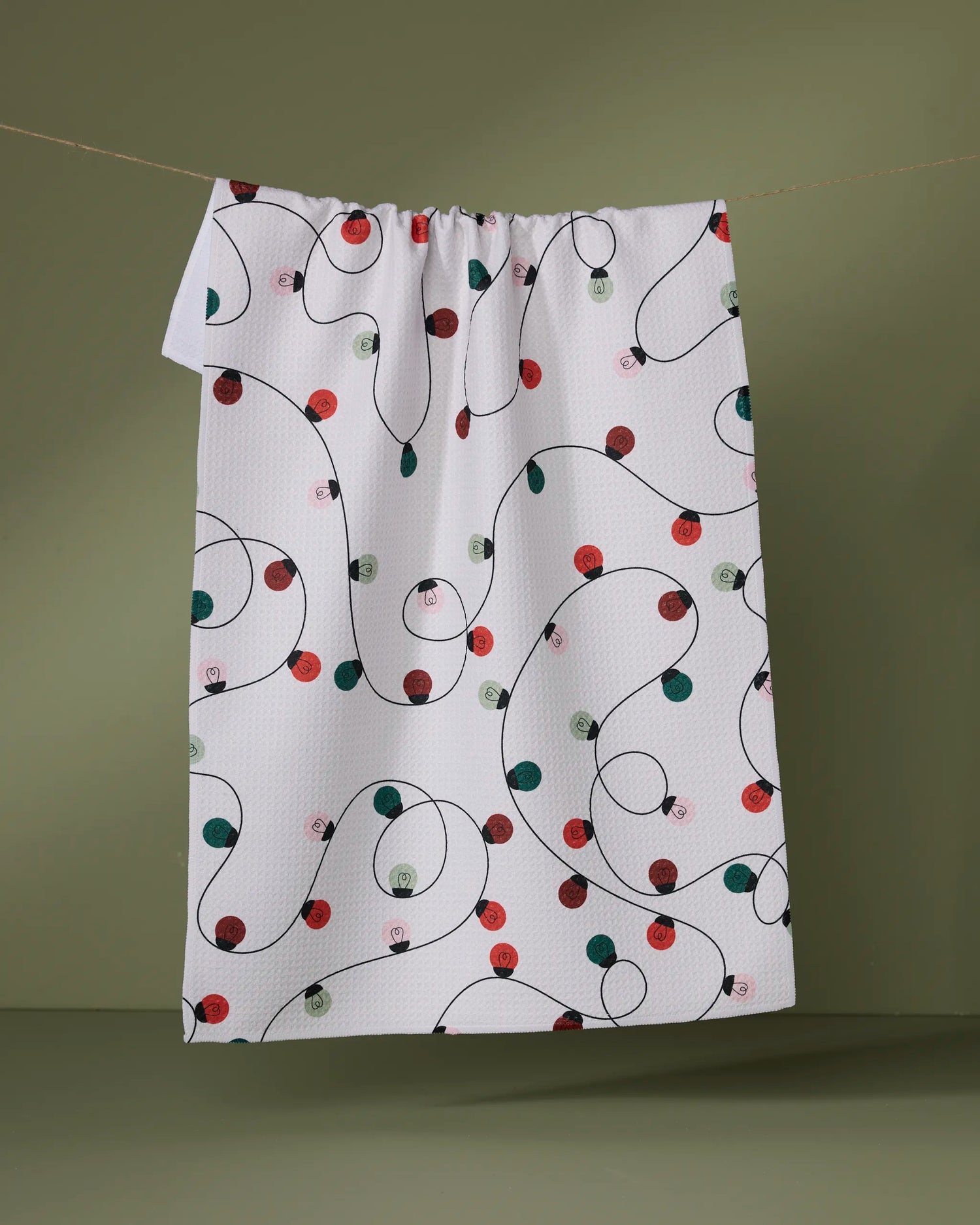 Holiday Lights Tea Towel