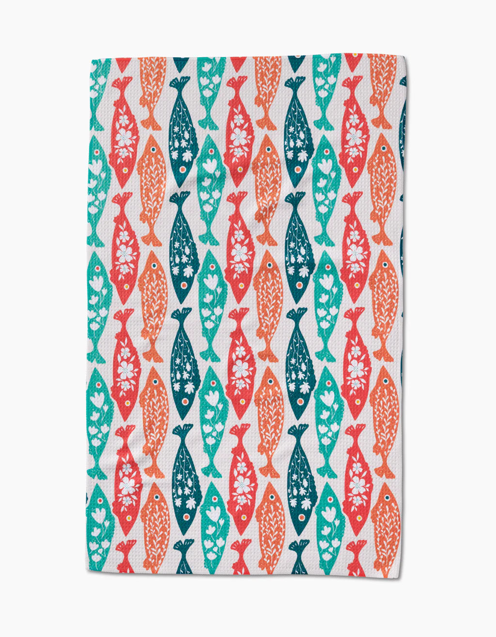 Swedish Fish Geometry Tea Towel