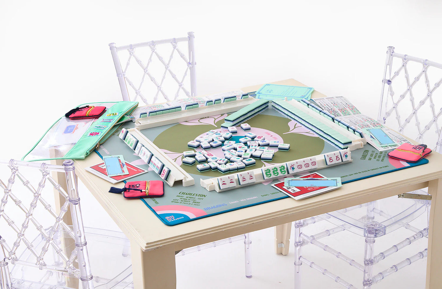 Sage Lotus Mahjong Mat