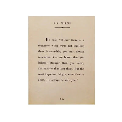 A.A. Milne Book Collection Poster