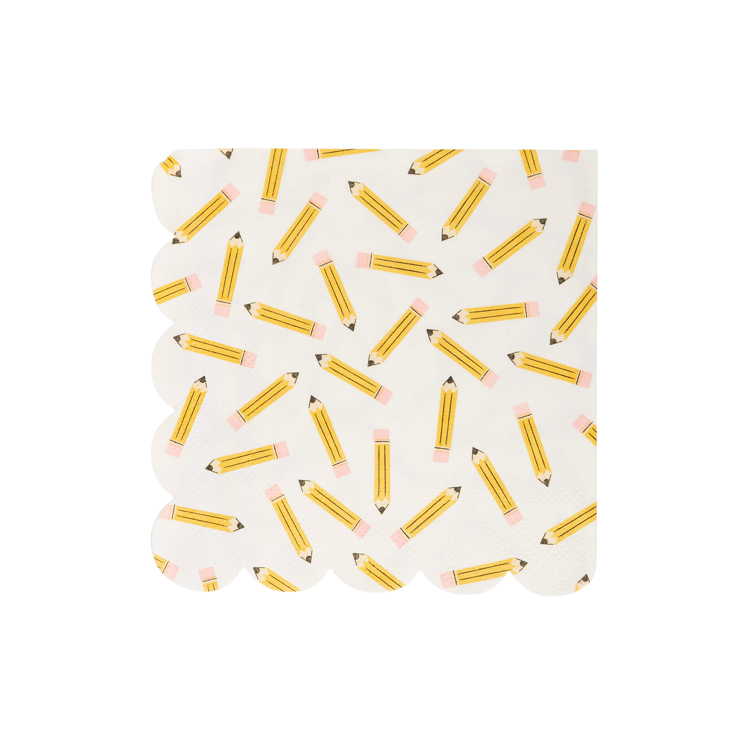 Pencil Scallop Cocktail Napkin