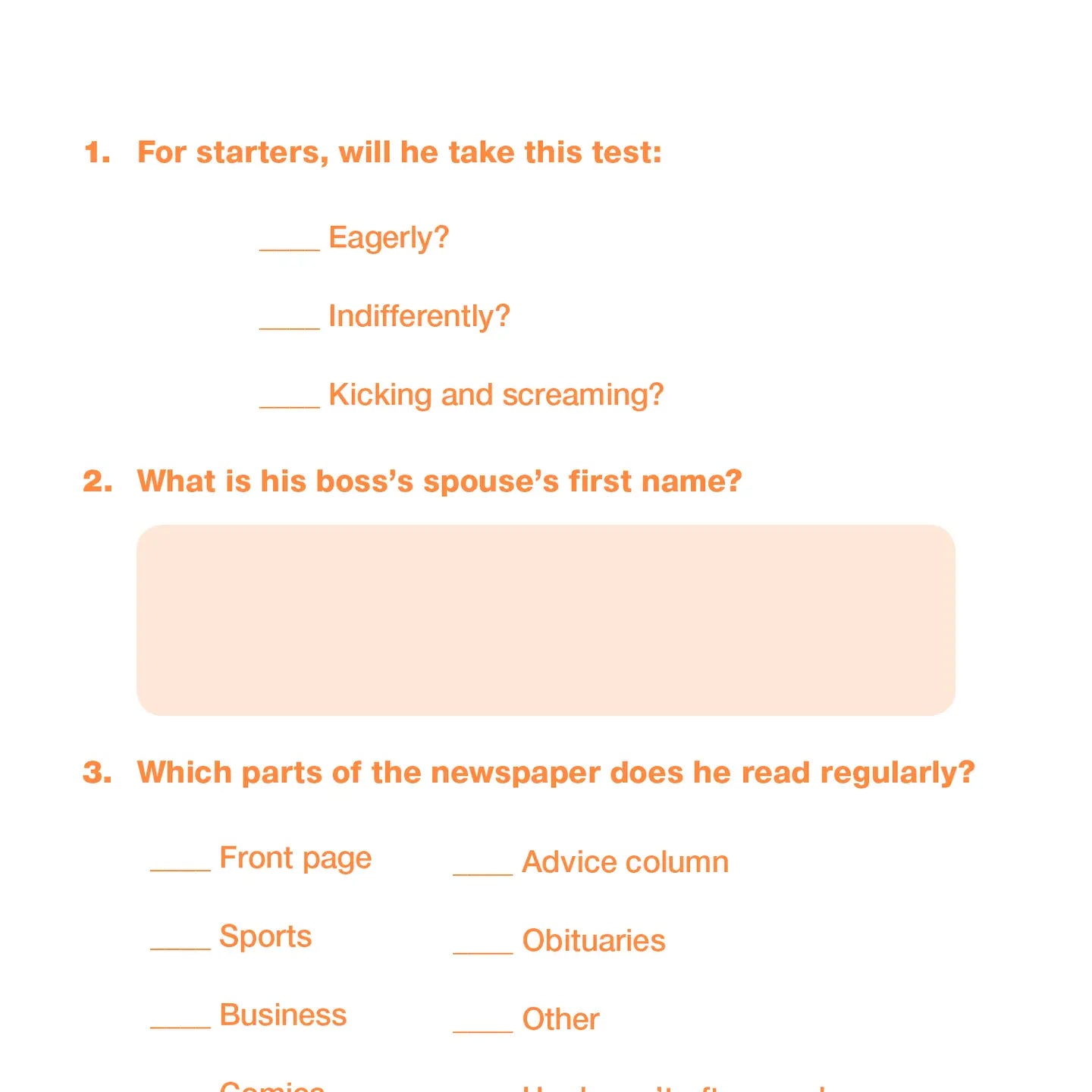 How Well Do You Know Your Husband Book